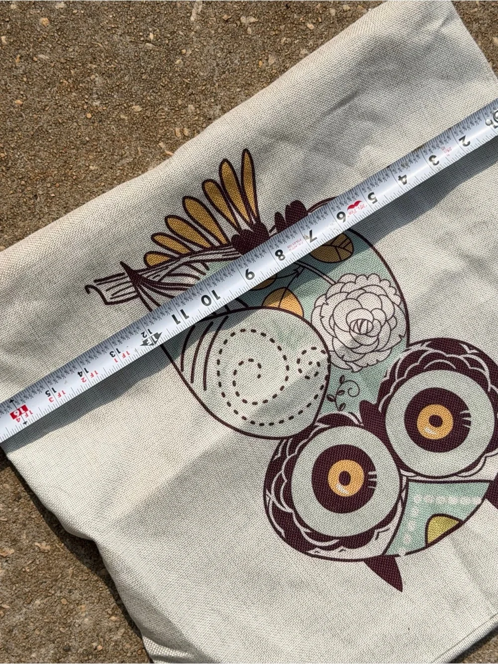 Decorative Owl Throw Pillow Covers in Light Blue and Purple - Unbranded